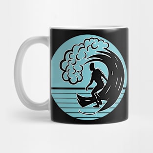 Blue Surfer Logo Mug